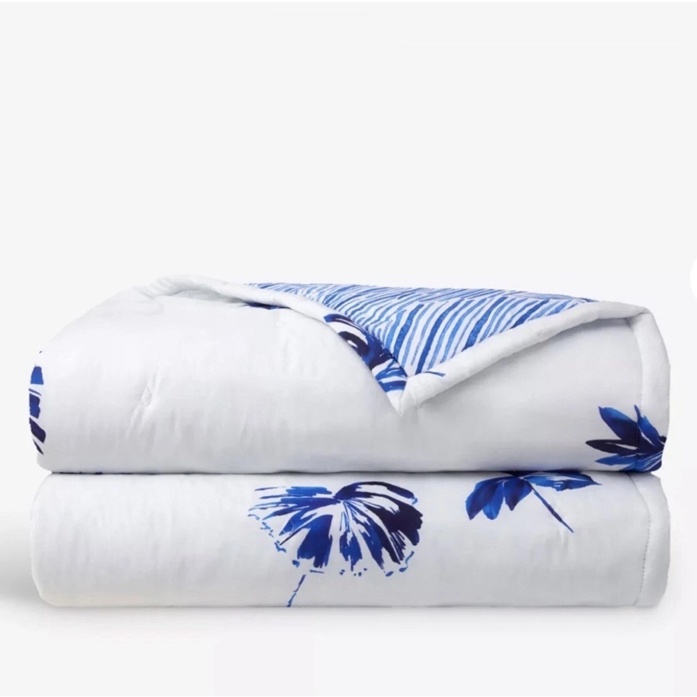 Yves Delorme Paris Florida Collection Bedcover 250x250 Cm ( 98”x 98”) Size NWT